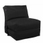 Бескаркасное кресло раскладушка Tia-Sport 180х70 см черный (sm-0666-10) Кропивницький