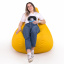 Кресло груша Tia-Sport Оксфорд 90х60 см желтый (sm-0809) Прилуки