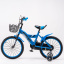 Велосипед детский AMHAPI YM-100-4 18" Голубой (2000989609582) Херсон