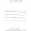 Широкий комод Мастер Форм с 6 выдвижными ящиками телескопы Венге + Дуб крафт серый (150х37,6х73 см) Володарск-Волынский