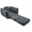 Надувное кресло Intex 66551-2, 224 х 117 х 66 см, с ручным насосом и подушкой , Черное (hub_nfybph) Ужгород