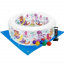 Детский надувной бассейн Intex 58480-3 «Аквариум», 152 х 56 см, с шариками 10 шт, тентом, подстилкой, насосом (hub_h4ad8o) Славута