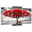 Модульная картина Декор Карпаты в гостиную / спальню для интерьера Красное дерево 53x100 см MK30221_E Чернівці