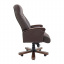 Офисное кресло руководителя Richman Boss VIP Wood M2 AnyFix Натуральная Кожа Lux Италия Коричневый Київ