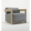 Мягкое кресло из натурального дерева JecksonLoft Донсен, Серый 0164 Луцьк