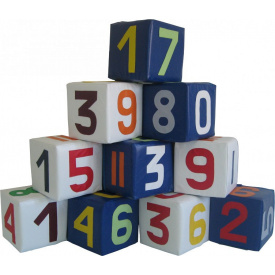 Набор кубиков Tia-Sport Цифры разноцветные 20х20х20 см (sm-0374)