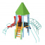 Детский игровой развивающий комплекс Башня с пластиковой горкой KDG 5,17 х 3,96 х 4,11м Київ