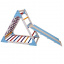 Треугольник пиклера Sportbaby для раннего развития с сеткой цветной высота 80 см с горкой 100 см Вознесенск