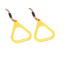 Кольца Акробатические Triangle на веревках для детских площадок желтый Just Fun BT187476 Ровно