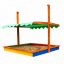 Детская песочница цветная SportBaby с бортиком и навесом 145х145х150 (Песочница 24) Нова Каховка