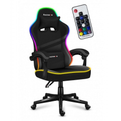 Компьютерное кресло Huzaro Force 4.4 RGB Black ткань Рівне
