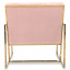 Мягкое кресло на металлическом каркасе JecksonLoft Шик Розовый 039 Ровно