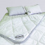 Комплект для сну євро 180х200 Fagus "MAXI" з вовни мериносів колір Сірий/Білий у сіру смужку Одеса