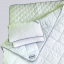 Комплект для сну двохспальний 160х200 Fagus "MAXI" з вовни мериносів колір Сірий/Білий у сіру смужку Куйбышево