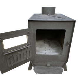 Бужуйка - печь на дровах сталь 3 мм с варочной поверхностью