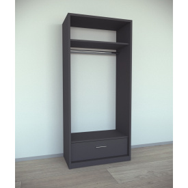 Шкаф для вещей Tobi Sho Альва-5 Люкс, 1800х800х550 мм цвет Антрацит