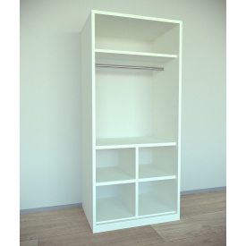 Шкаф для вещей Tobi Sho Альва-3 Люкс, 1800х800х550 мм цвет Белый