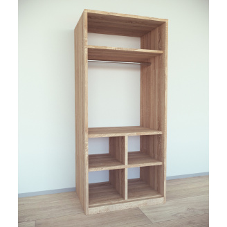 Шкаф для вещей Tobi Sho Альва-3 Люкс, 1800х800х550 мм цвет Орех Лион