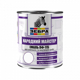 Емаль Народний Майстер алкідна ПФ-266 Боровик сосновий (2,8 кг)