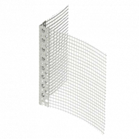 Профиль ПВХ TIGOR фасадный с сеткой 10x10 см (3 м)