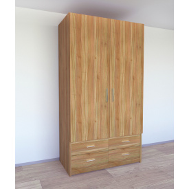 Шкаф для вещей Tobi Sho Элин-3, 2200х1200х600 мм цвет Орех Лион