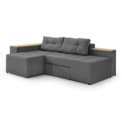 Кутовий диван Доміно (сірий, 245х160 см) IMI Косов