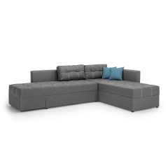 Кутовий диван Олімп (сірий, 300х220 см) ІМІ Ромни