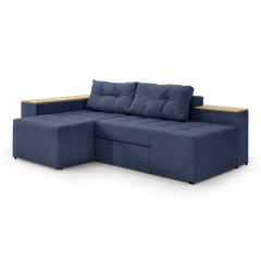 Кутовий диван Доміно (Синій, 245х160 см) ІМІ Днепр