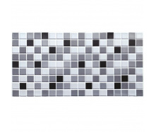 Декоративна панель ПВХ чорно-біла мозаїка Sticker Wall SW-00001432 960х480х4мм