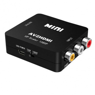 Конвертер відеосигналу Felkin AV2HDMI AV to HDMI відео + аудіо Full HD 1080P Чорний
