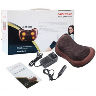 Покращена роликова подушка для масажу з підігрівом для тіла Massage Pillow Car and Home (R1275)