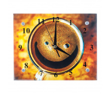 Годинники Настінні ДомАрт Смайлик СГ2 Подарункові Тихий хід 20х25х5 см (21965)