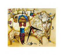 Годинники настінні Рік бика ДомАрт СГ2 Бик Арт Тихий хід 20х25х5 см (25585)