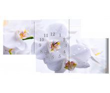 Настінний годинник Декор Карпати s182T Орхідея Сірий (wYXH45400)