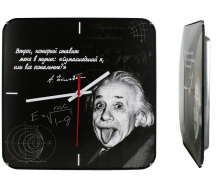 Настінний годинник Montre Енштейн 30х30х5 см Скло Тихий хід (17006)