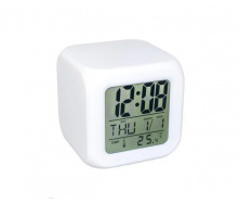 Цифровий світлодіодний годинник Куб з будильником та термометром Хамелеон OPT-TOP (1756375304)