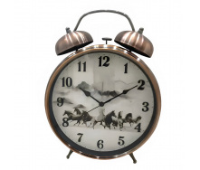 Настільний годинник з будильником Lugi 20,5см бронза (HP221)