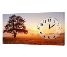 Настінний годинник ProfART на полотні 30 x 53 см Дерево ( P-309_S)