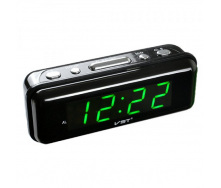 Настільний годинник з будильником цифровий VST VST-738-4 Чорний (20053100293)