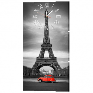 Настінний годинник Модульна Картина Декор Карпати s515T Париж (Evdy45161)