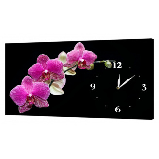 Настінний годинник ProfART на полотні 30 x 53 см Квіти (C5_S)