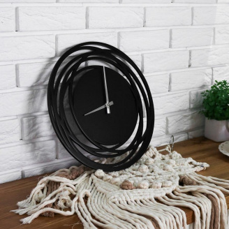 Годинник Moku Shirakawa 38 x 38 см Чорний