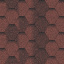 Битумная черепица Aquaizol Мозаика 320х1000 мм красный эко Киев