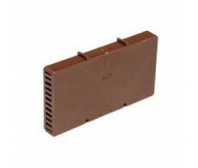 Вентиляційна коробочка 115х60х9 мм коричнева