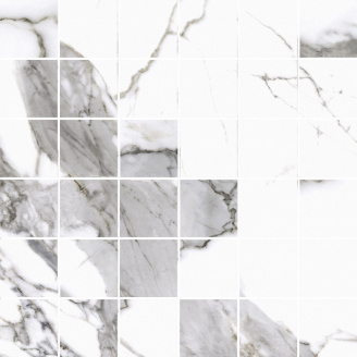 Керамогранитная плитка Cerrad Calacatta White Satyna мозаика 29,7х29,7 см (5903313319720)