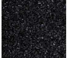 Мраморная черная галька Эбона 5-8 мм