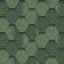 Бітумна черепиця Aquaizol Мозаїка Зелений ЕКО 320х1000 мм Токмак