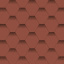 Бітумна черепиця Aquaizol Мозаїка Червоний мак 320х1000 мм Суми