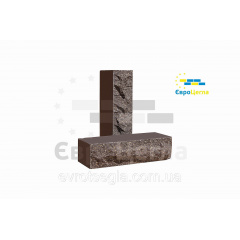 Облицовочный кирпич ложковой Скала стандартный шоколад Житомир