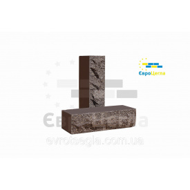 Облицювальна цегла ложкова Скеля стандартна шоколад